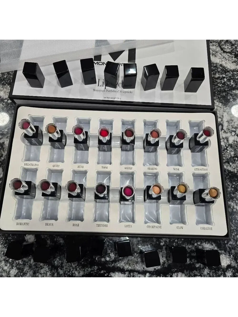 Monograph Collection Cream Lipsticks Portfolio 16 Full size lipsticks